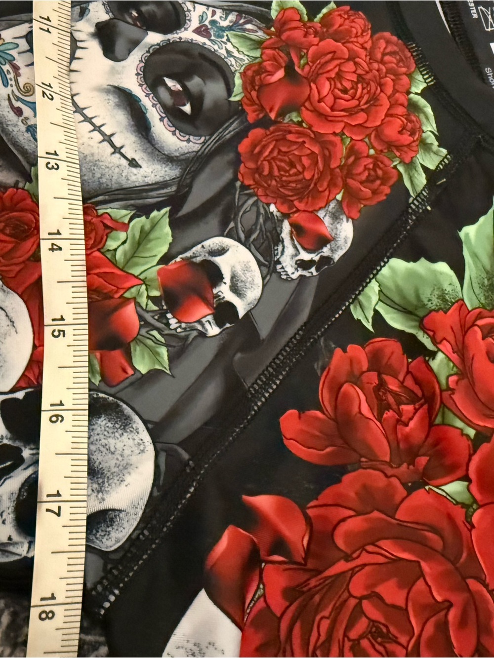 Raven Fightwear Calaveras y Rosas Skull Rose Rashguard L - Picture 6 of 7